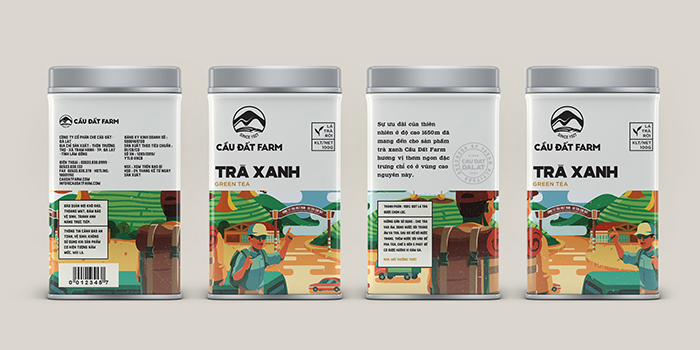 越南Cau Dat Farm茶包装设计