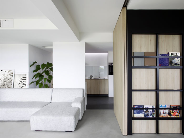 新加坡开放式布局的现代公寓设计