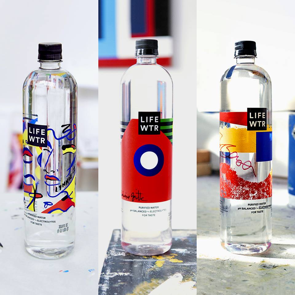每瓶水都是一件艺术品：LIFEWTR纯净水包装设计