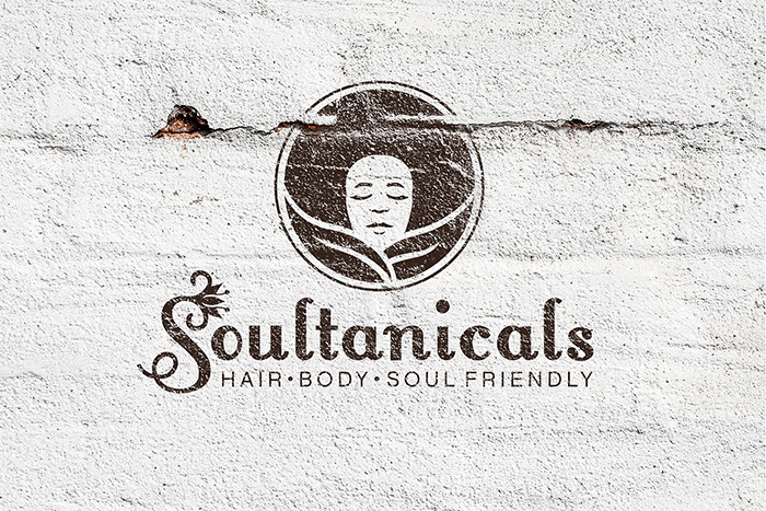 Soultanicals润肤和头发护理产品包装设计