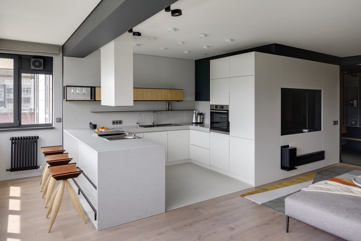 u-shaped-kitchen-designs-with-breakfast-