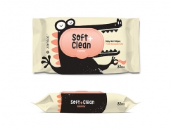 Soft and Clean嬰兒濕巾包裝設計