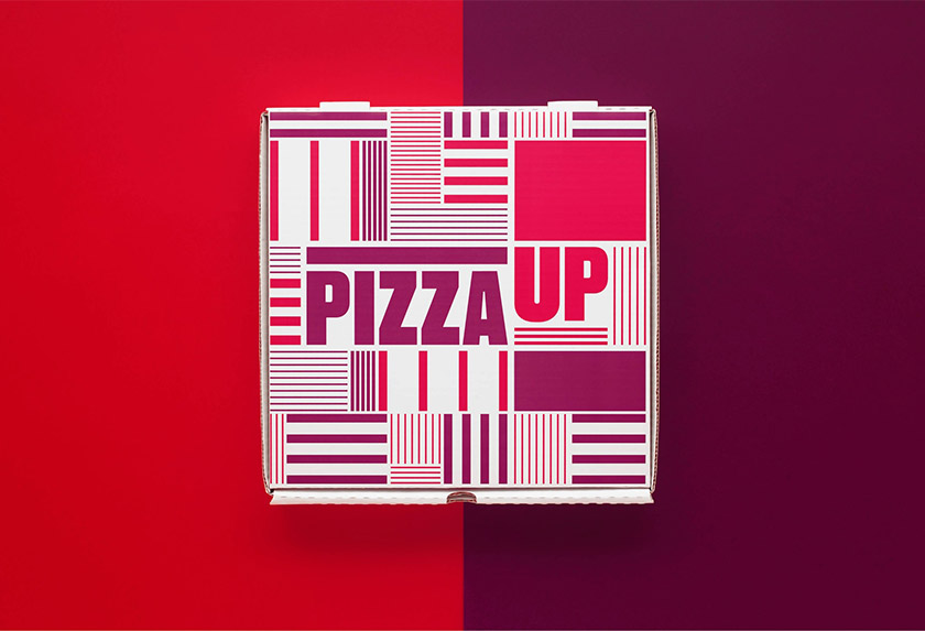 Pentagram为韩国全新的比萨连锁餐厅PizzaUp设计新形象
