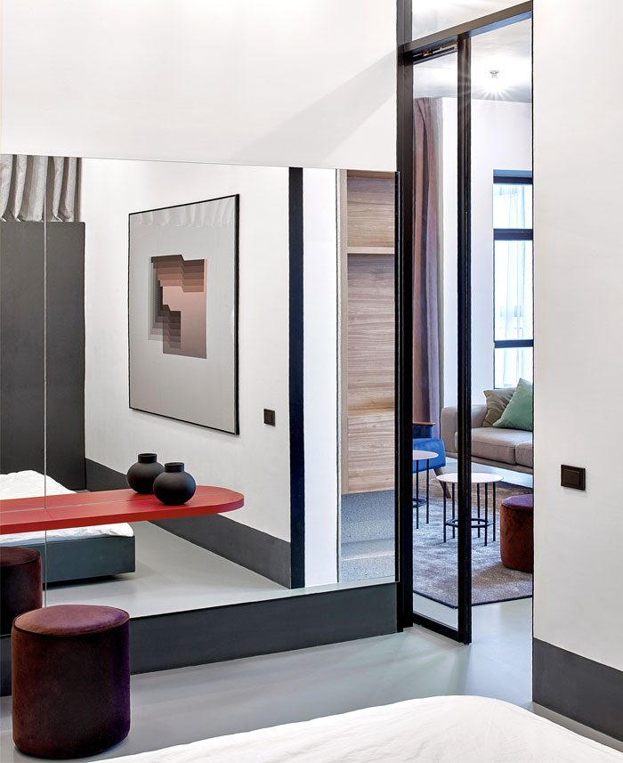 浓烈的色彩 富有表现力的99平米时尚公寓设计