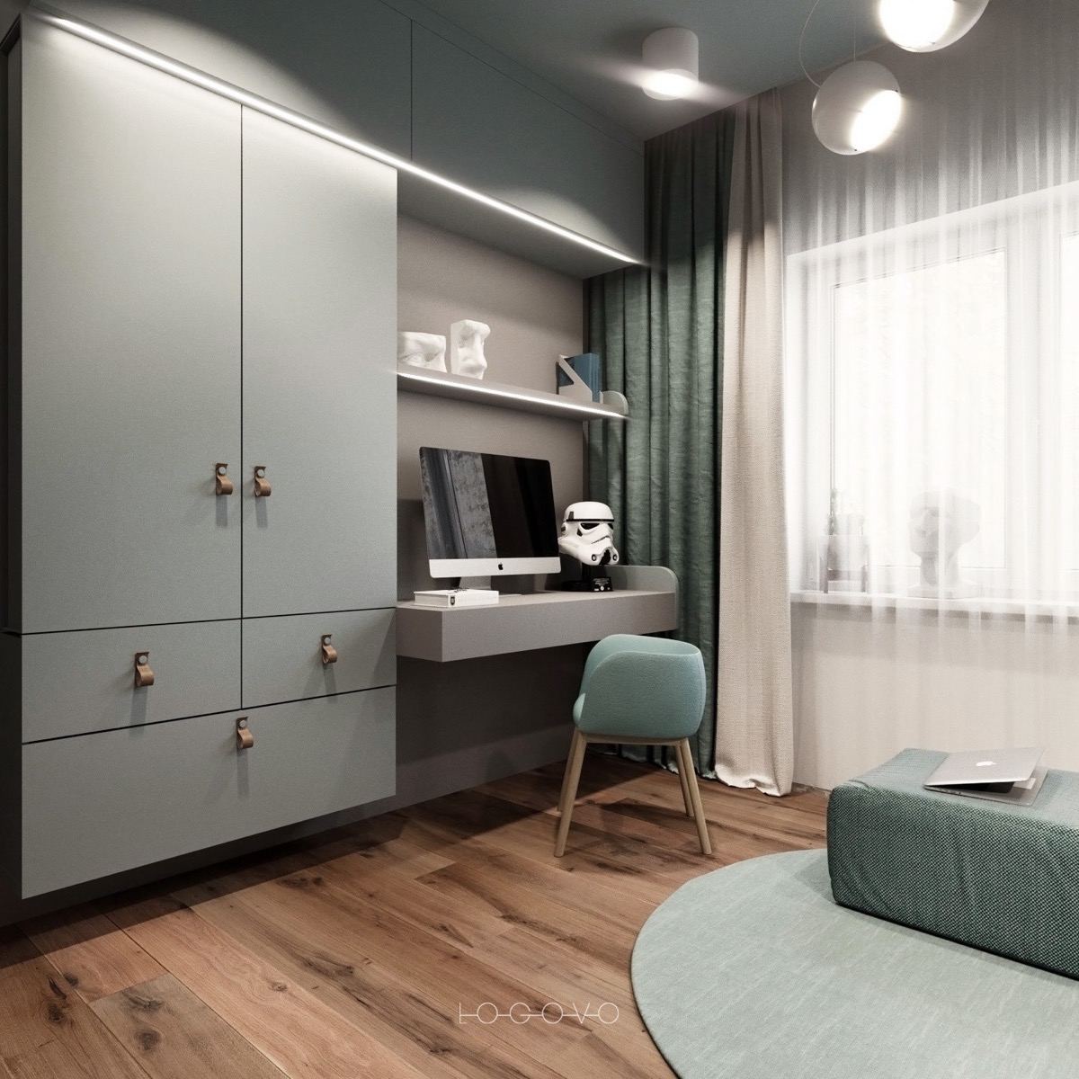 散发出舒适和温暖的精致小公寓设计