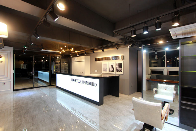 韩国现代概念美发沙龙空间设计