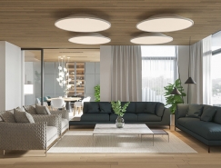 木質元素的清新時尚公寓設計