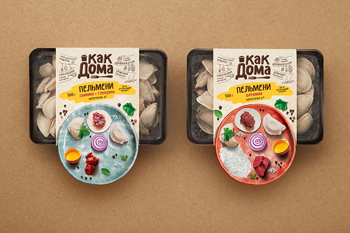 Kak Doma速冻食品包装设计