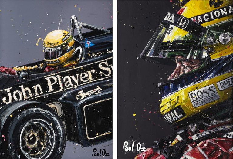 英国艺术家Paul Oz：F1赛车手绘画艺术作品