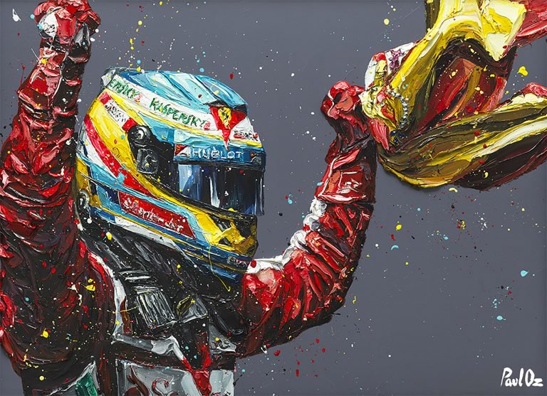英国艺术家Paul Oz：F1赛车手绘画艺术作品