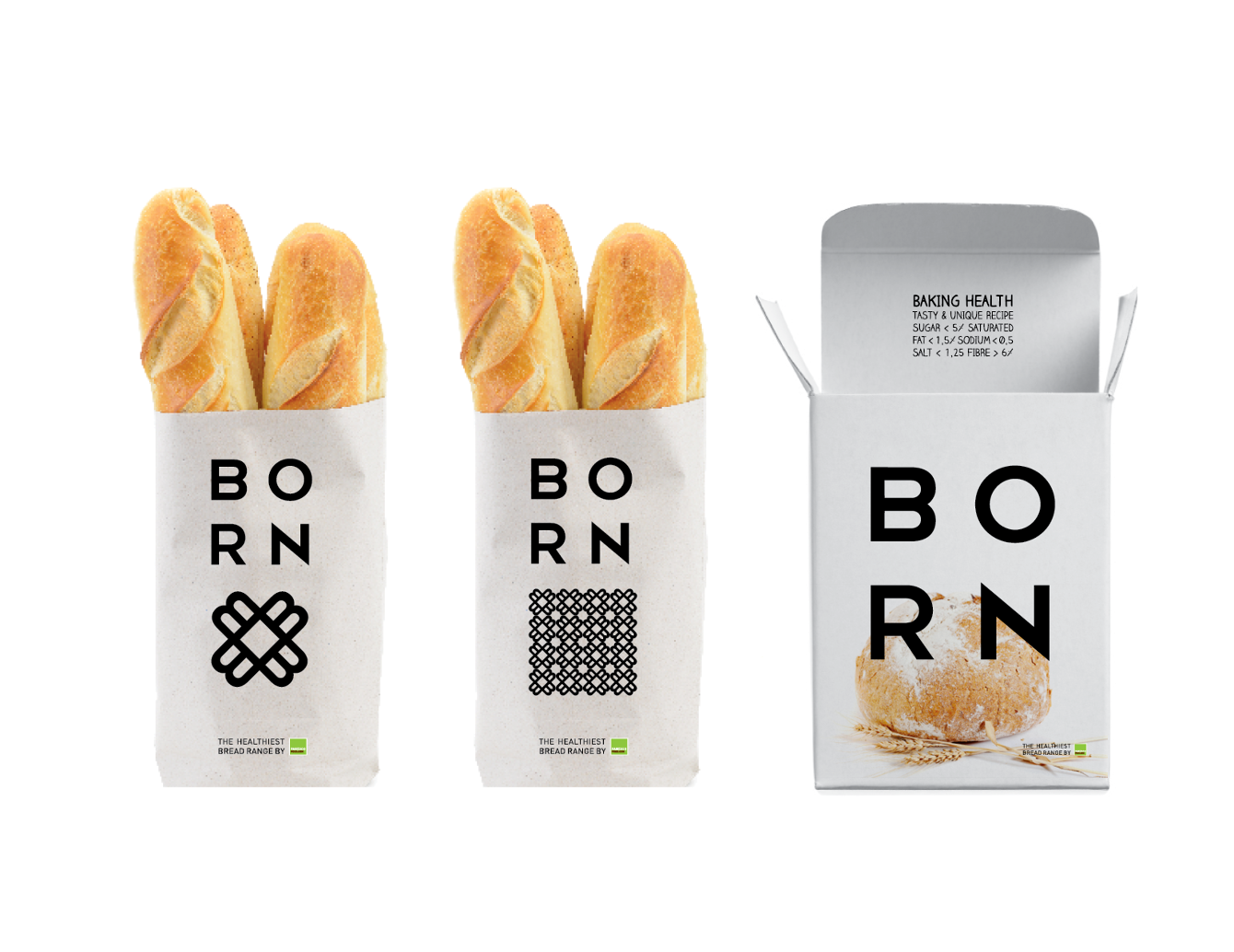 BORN面包品牌形象设计