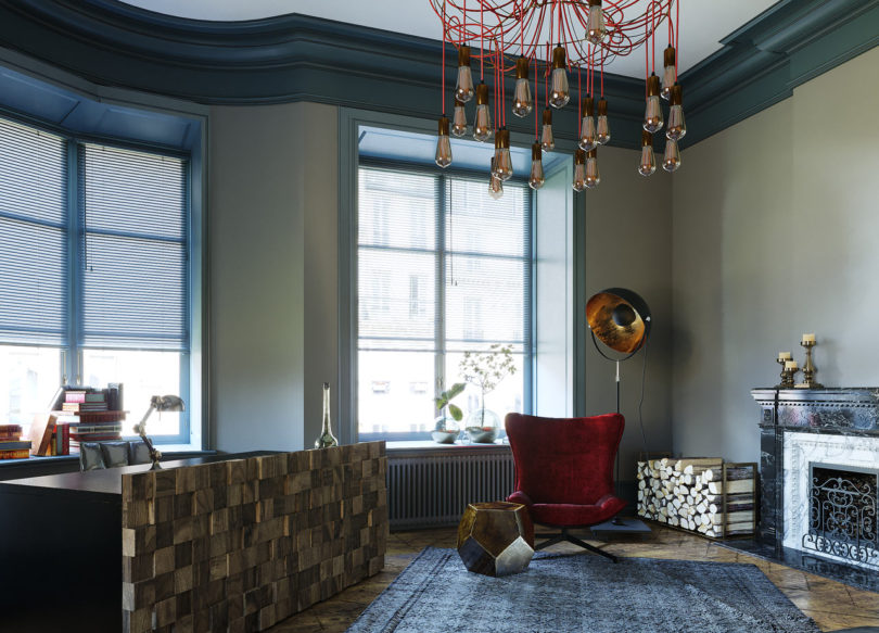 经典设计元素与现代家具结合：法国鲁昂黑白公寓设计