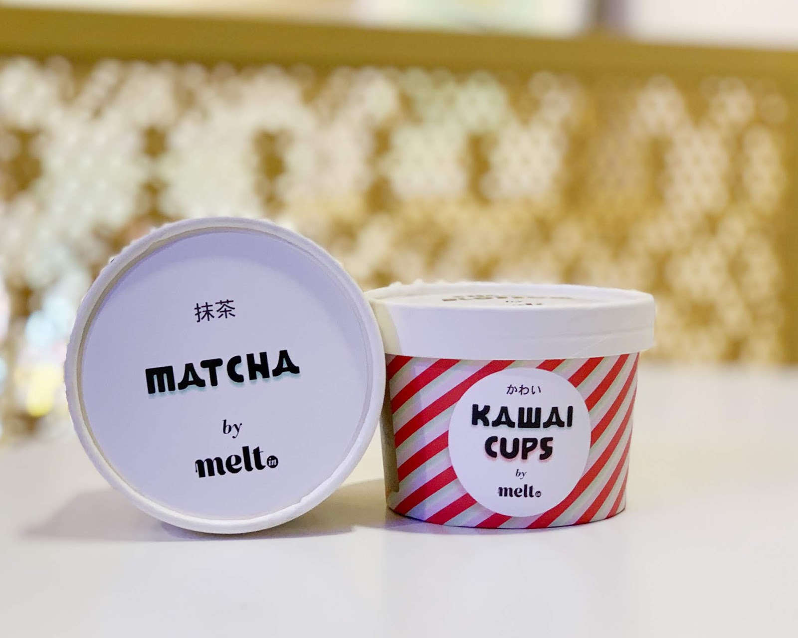 日式风格的Kawai Cups冻酸奶包装设计