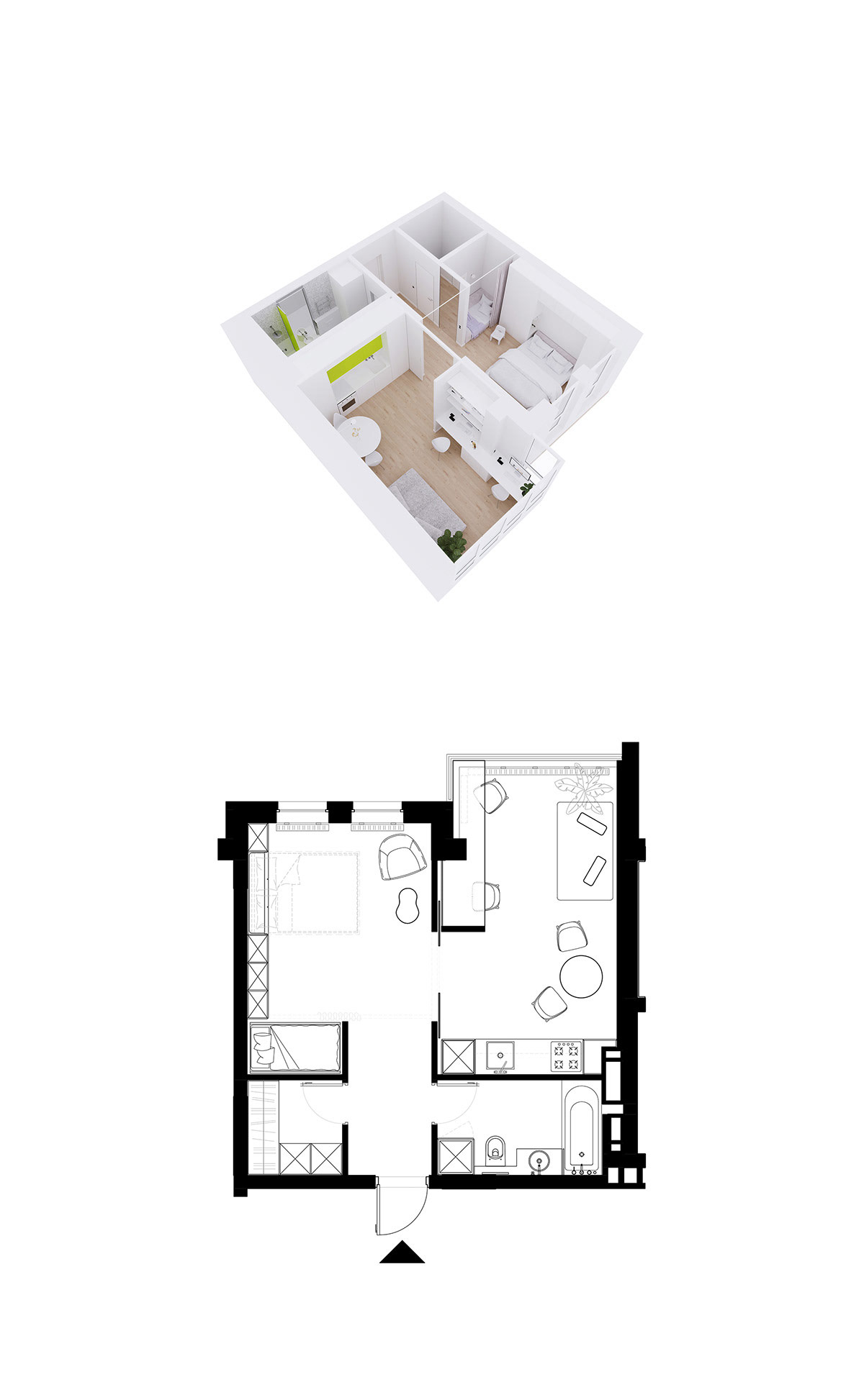 4个简约纯净的白色公寓设计