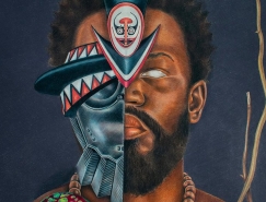 神秘的民族風情：非洲加勒比風格人物肖像畫