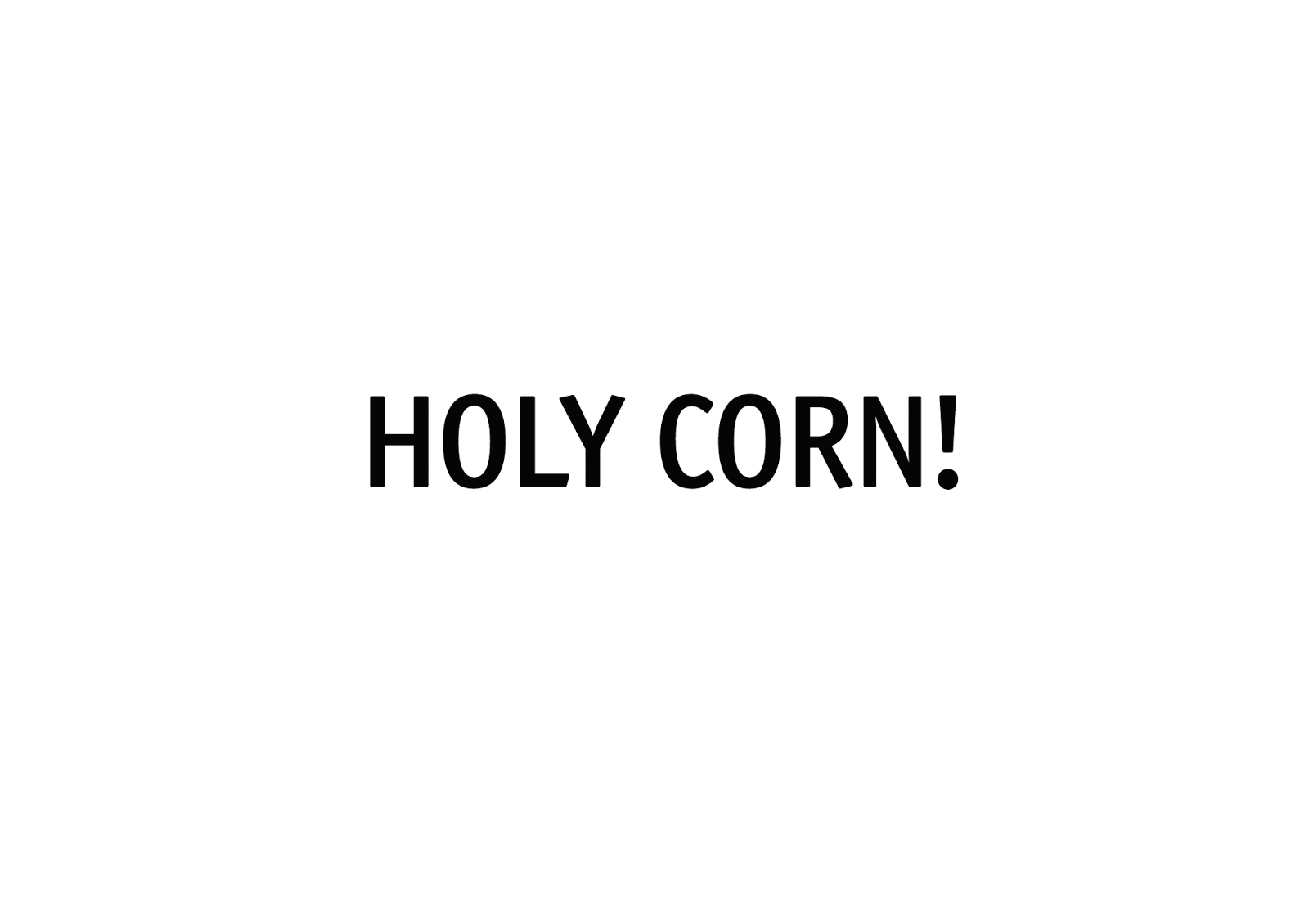 Holy Corn!爆米花包装设计
