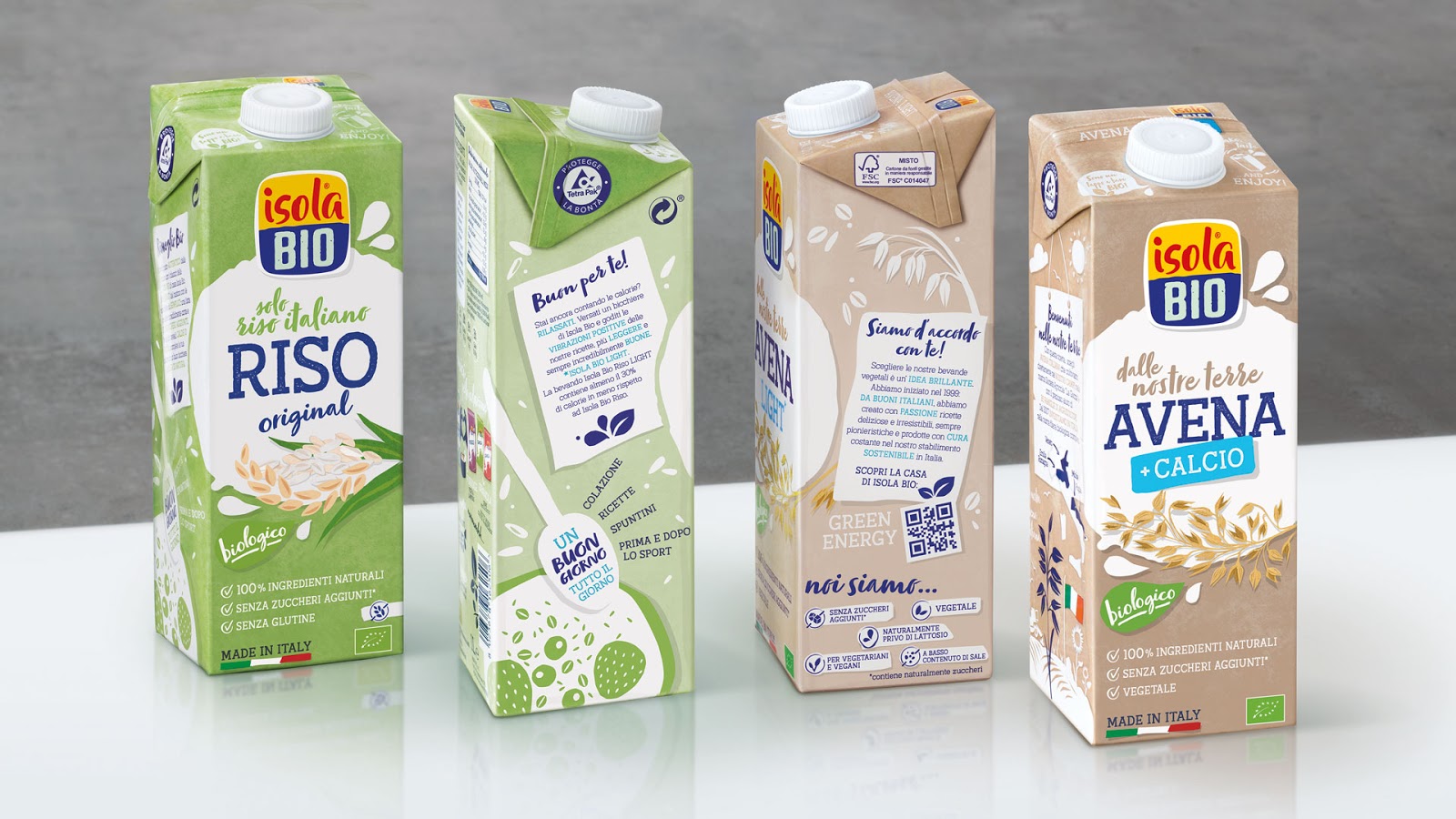 Isola Bio谷物饮料包装设计