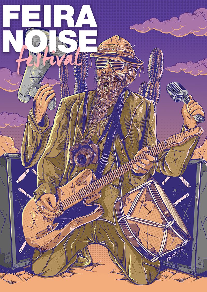 Kin Noise摇滚涂鸦风格插画欣赏
