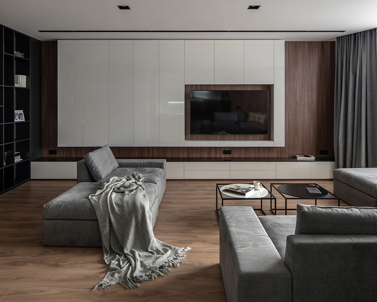 清新的家具 时尚的灯光 精致的布局：120平米现代时尚公寓