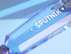 深邃藍色：Sputnik water純淨水包裝設計