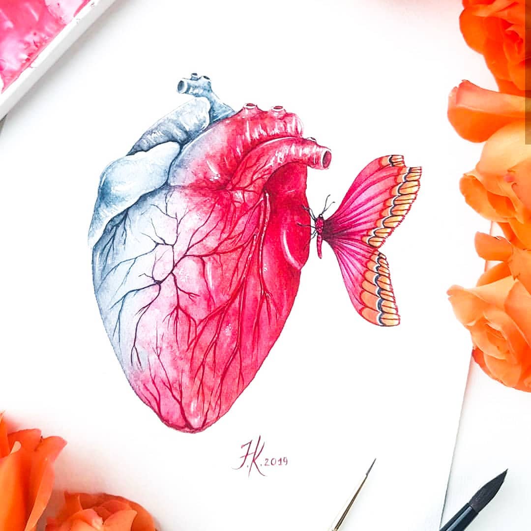 50张漂亮的心脏创意插画
