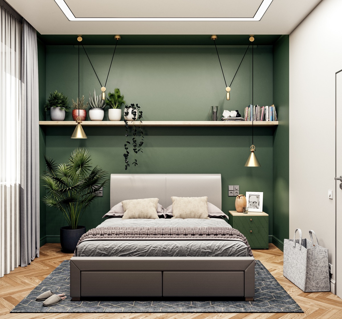 green-grey-and-gold-bedroom-600x560.jpg