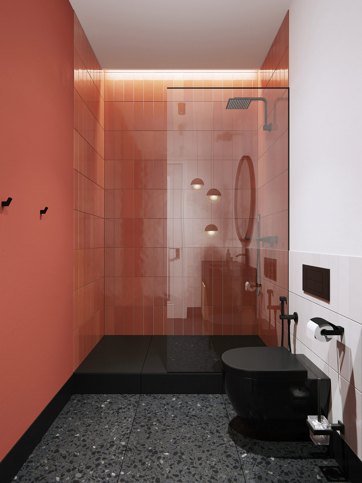 red-orange-accent-wall-in-modern-nordic-