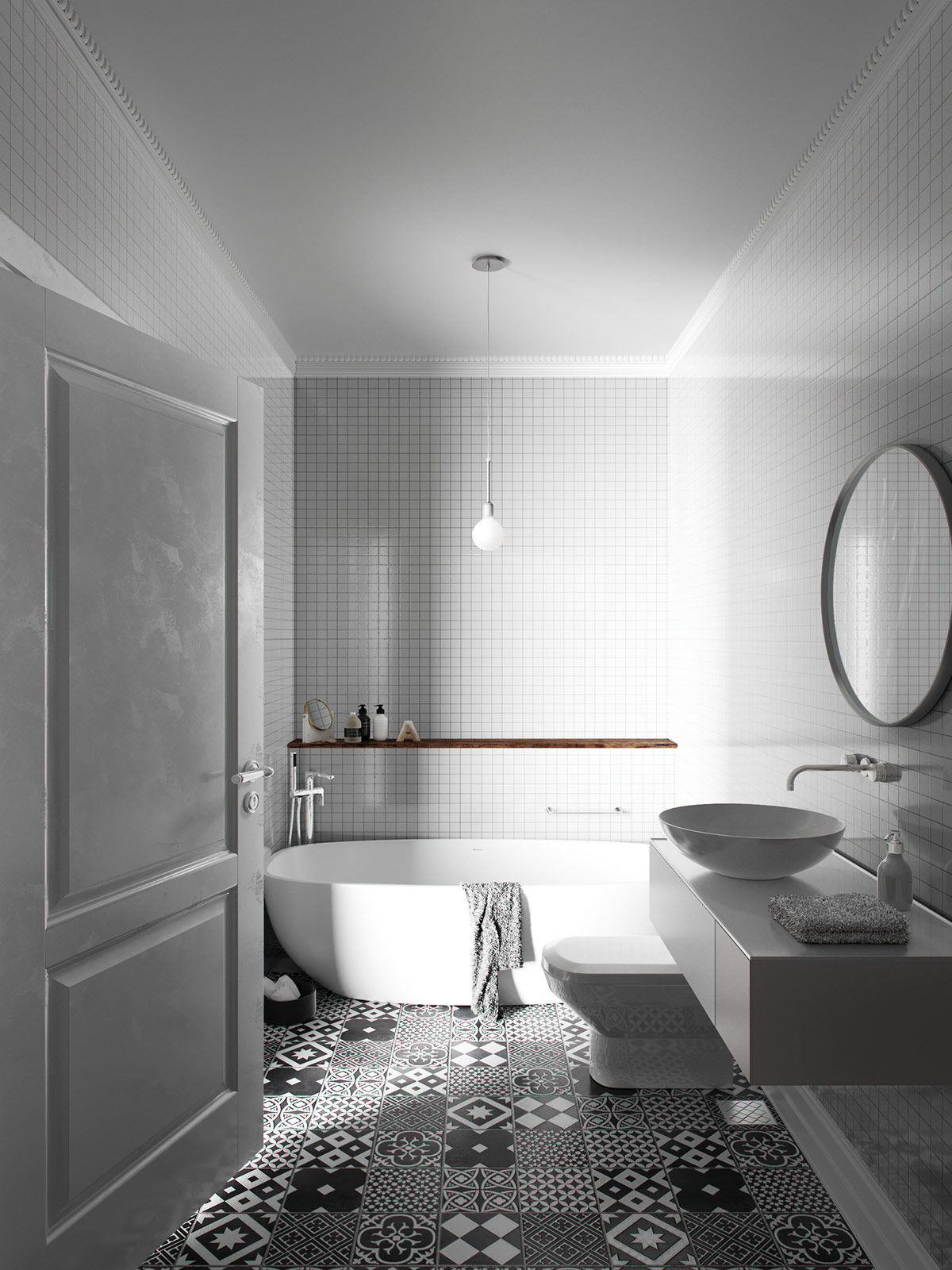 grey-and-white-bathroom-with-monochromat