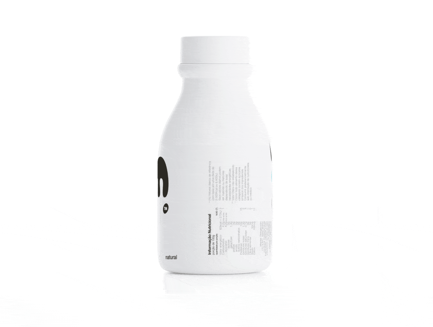 極簡風格的MOO酸奶包裝