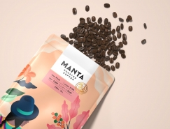 秘鲁风情插画为灵感的Manta咖啡包装设计