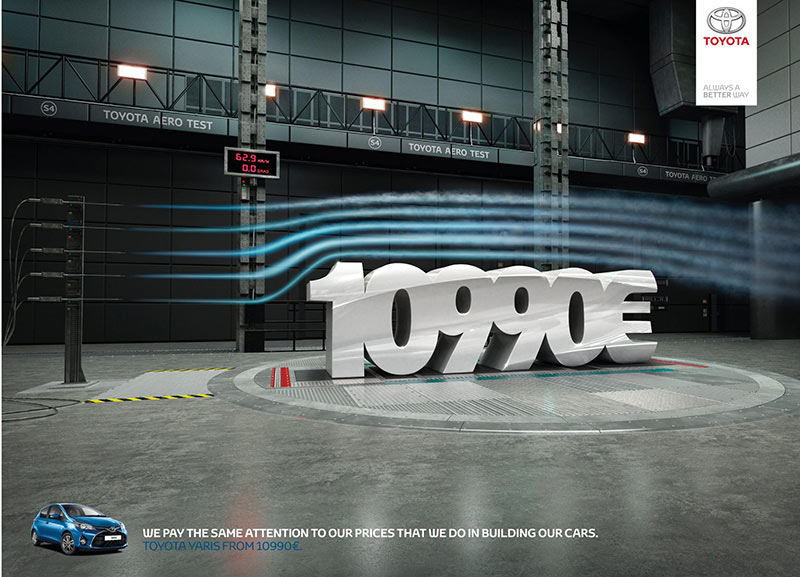 Toyota丰田汽车创意平面广告设计