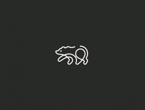 Martigny Matthieu單一線條創作的動物logo設計