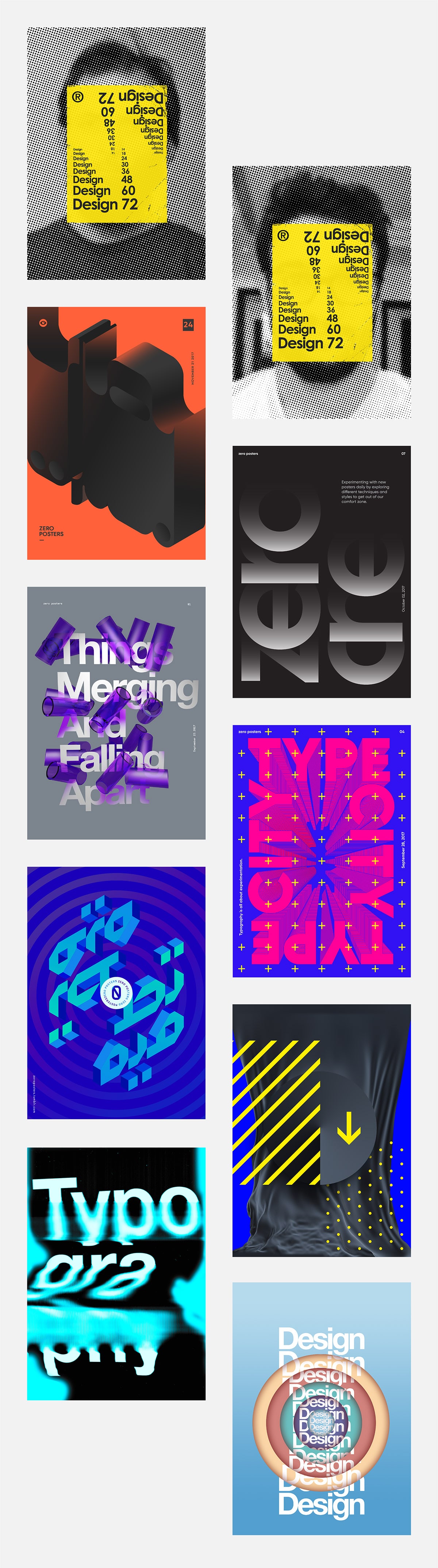 创意实验平台: Zero Posters新的海报设计形式探索