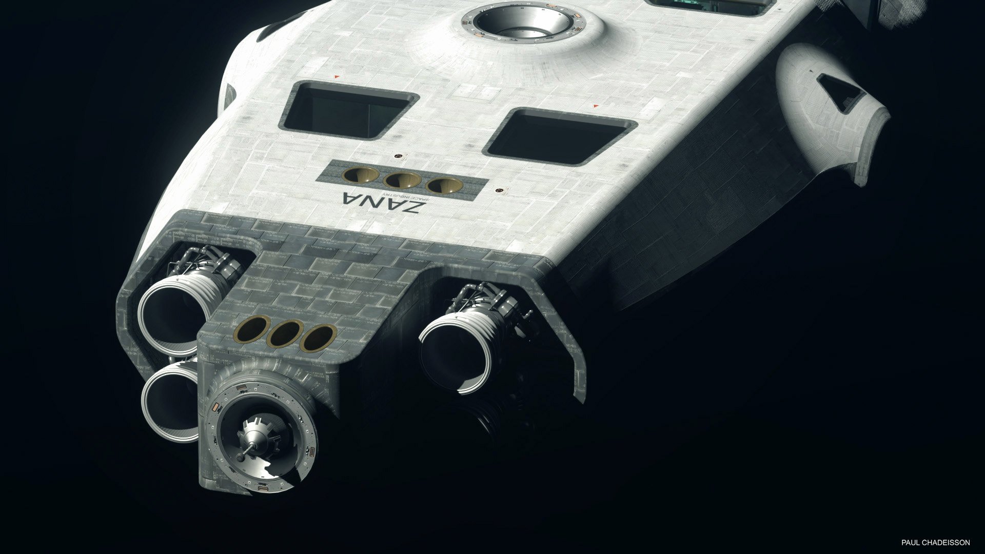 太空飞船与遥远的外星: Paul Chadeisson科幻CG作品