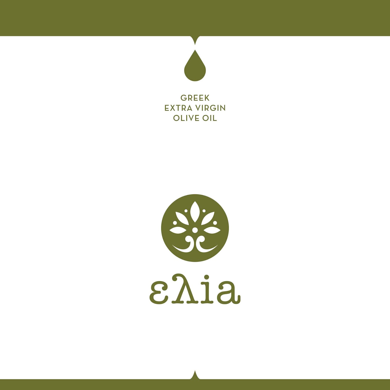 极简，纯色！希腊ελia橄榄油包装设计