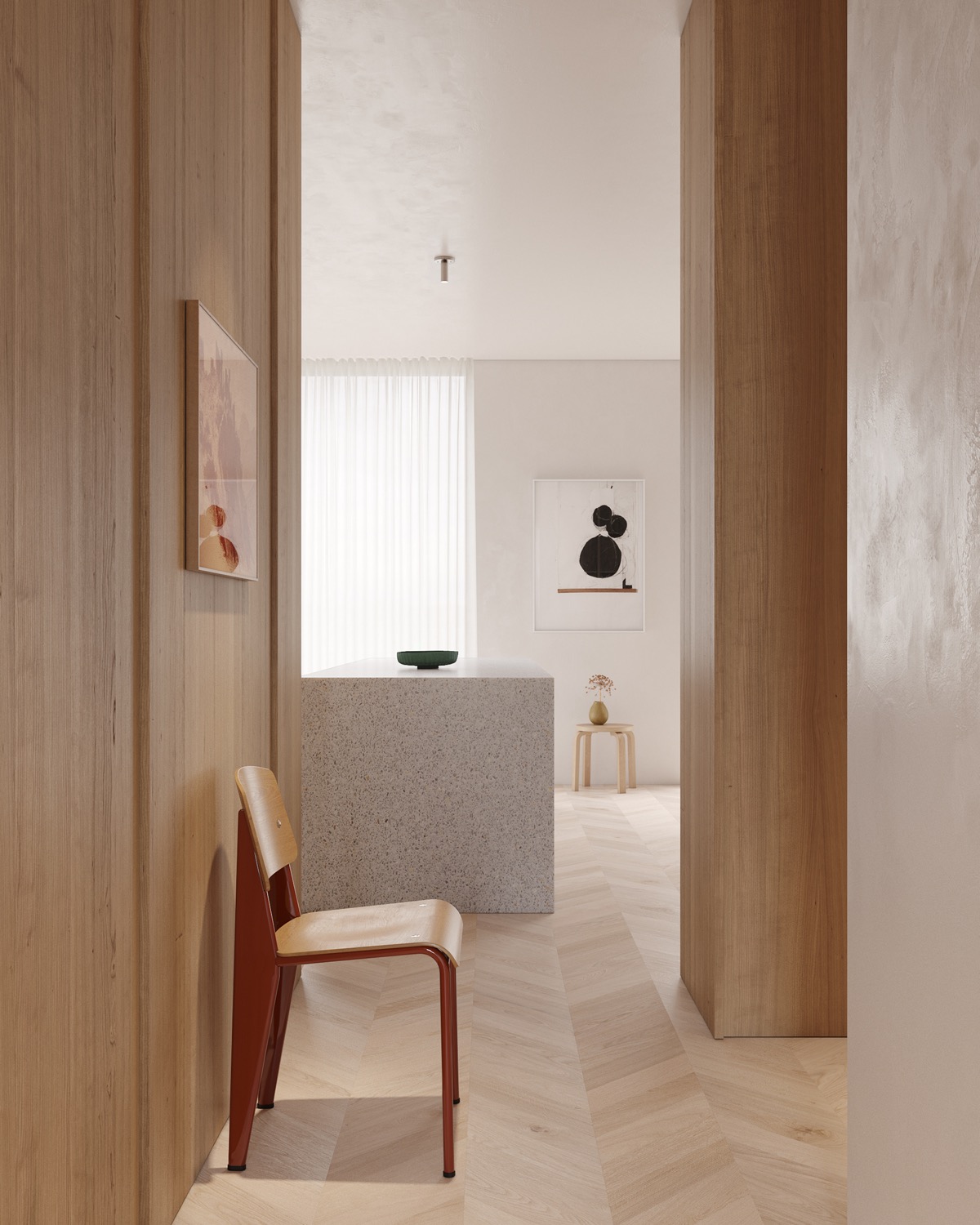 纯白+木质打造现代简约家居设计