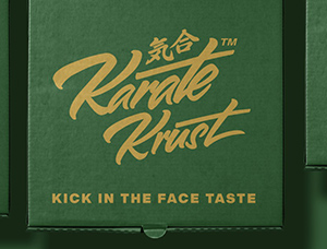 Karate Krust(空手道)比薩店品牌包裝設計