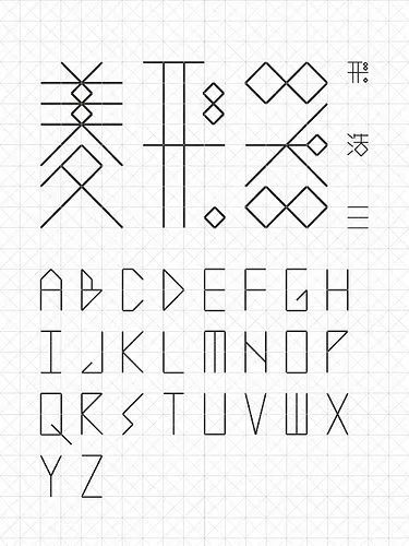 中文字体设计技法：几何造字法