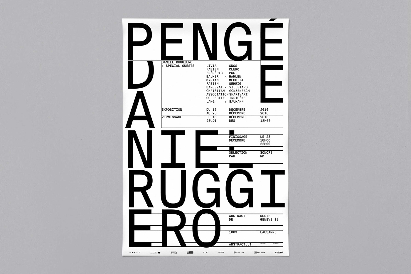 美妙的字体排版！瑞士Balmer Hählen海报设计作品