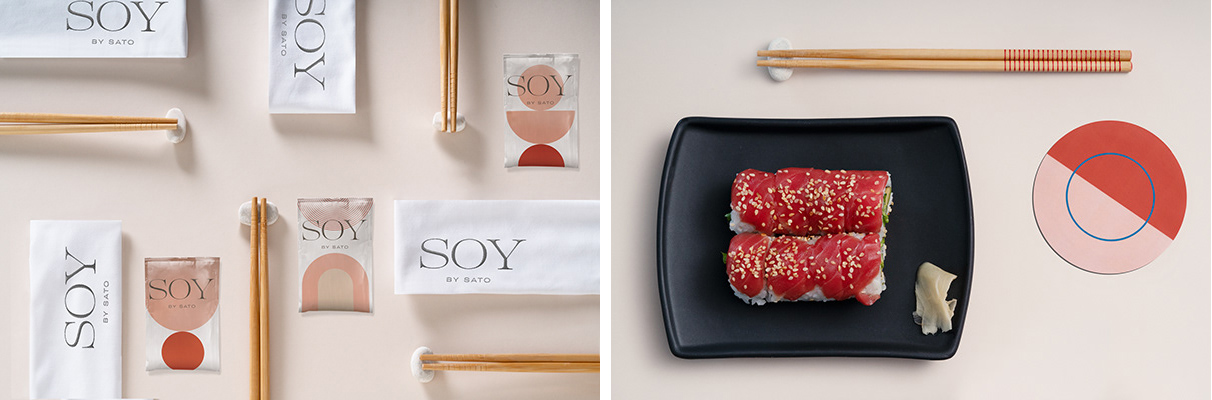 多哈Soy by Sato餐厅品牌形象设计