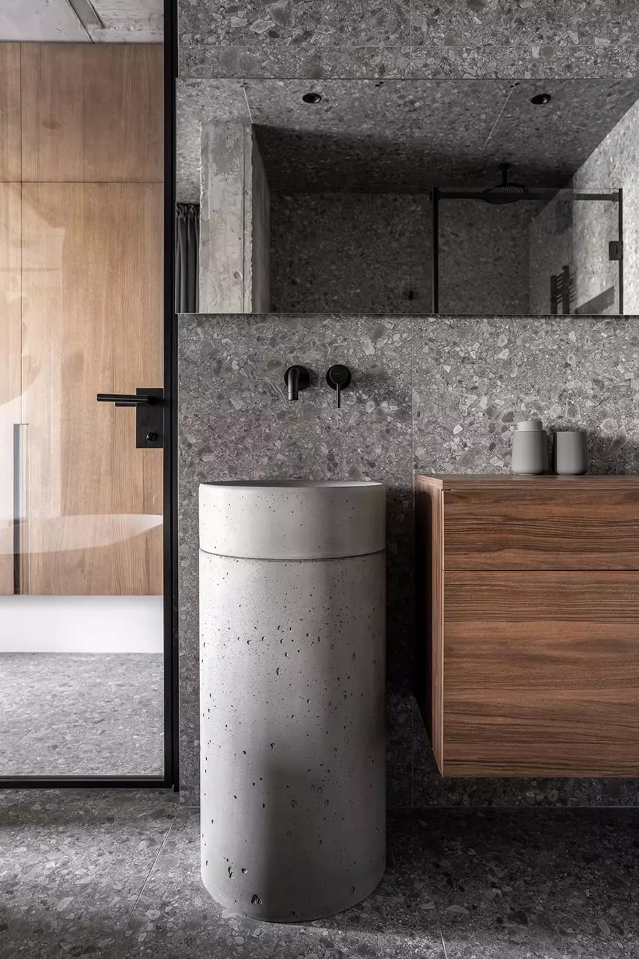 灰色+木质元素！Rybalsky工业风格现代公寓设计
