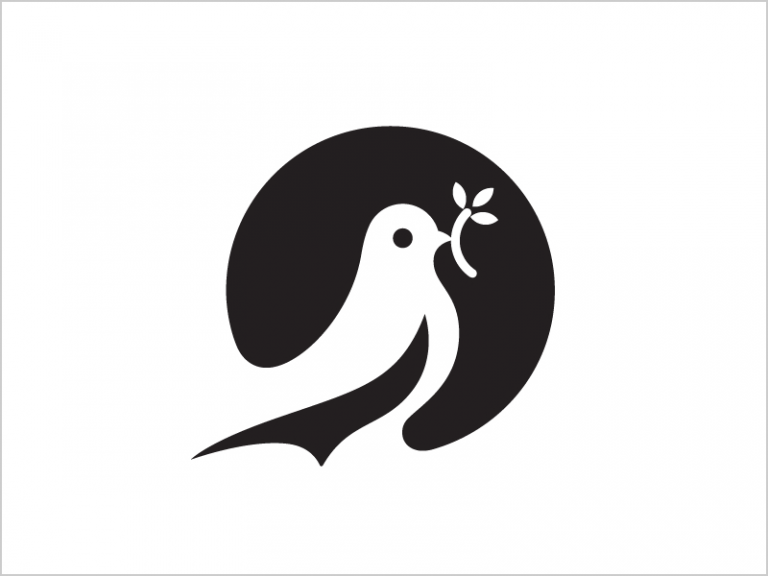 George Bokhua简洁的负空间logo设计