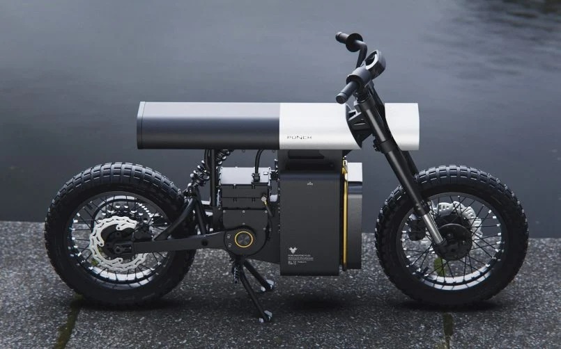 极简主义风格的PUNCH电动摩托车设计
