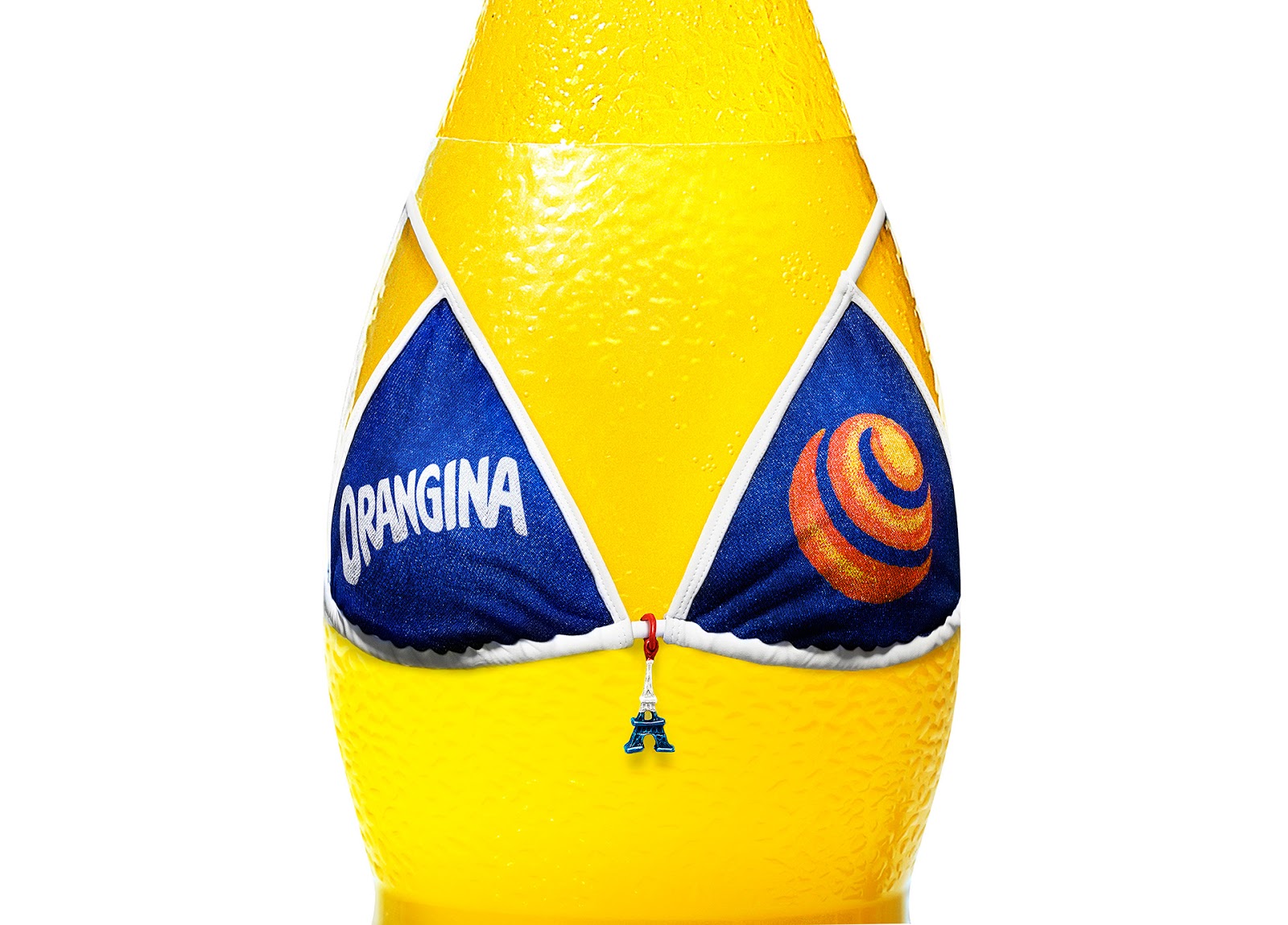 夏日比基尼！Orangina橙汁包装设计