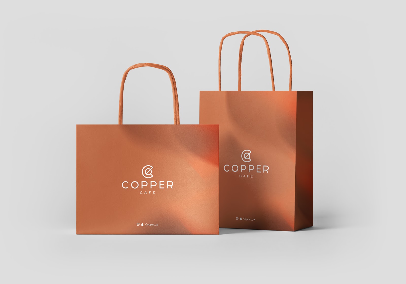 铜的金属质感！Copper咖啡店品牌视觉设计