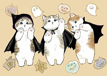 太可愛了！日本畫師mofu sand筆下的貓咪世界