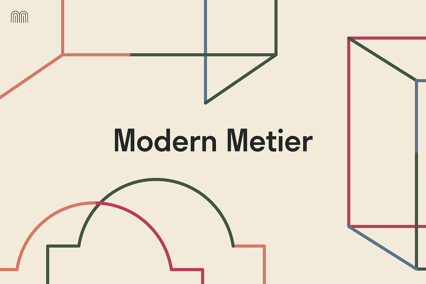 建筑设计平台Modern Metier视觉形象设计