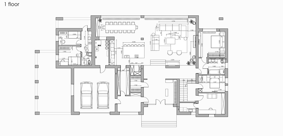 黑白元素打造豪华现代家居空间