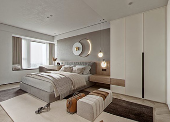 白色+木質，打造寧靜時尚的現代家居空間
