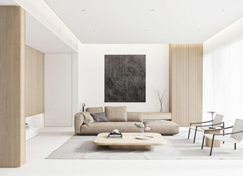 白色+自然木質元素，5個清新優雅的現代家居設計
